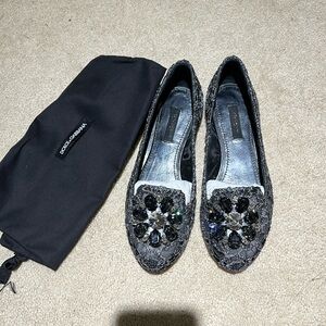 Dolce & Gabbana Lace Taormina Flat - size 35